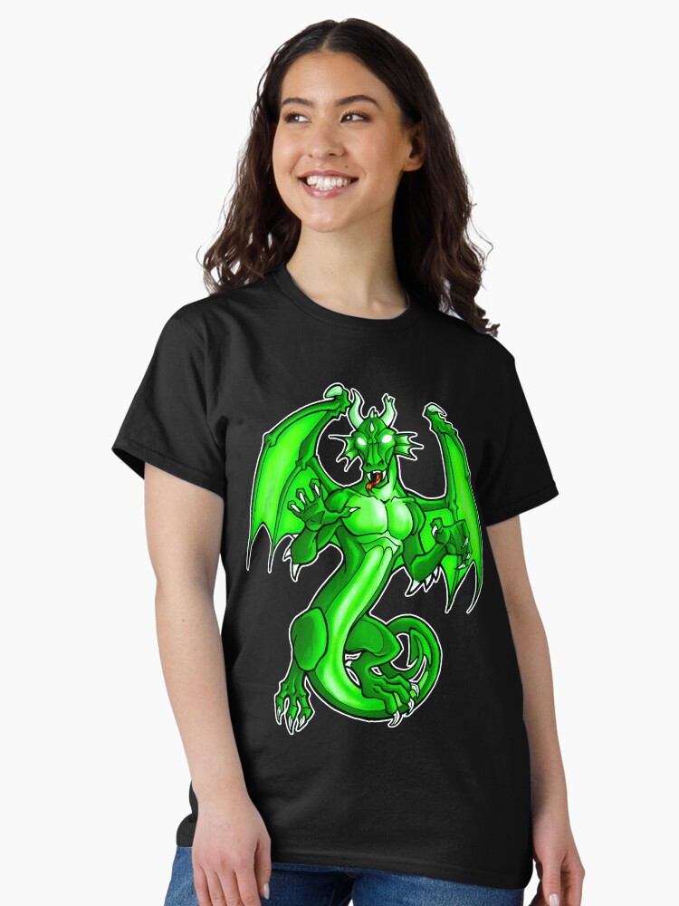 Thumbnail 1 of 7, Classic T-Shirt, Green Dragon designed and sold by cybercat.