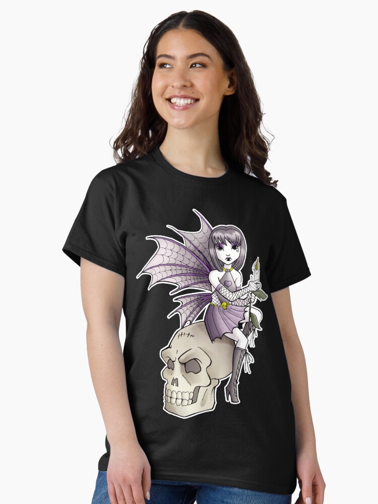 Thumbnail 1 of 7, Classic T-Shirt, Goth Fairy designed and sold by cybercat.