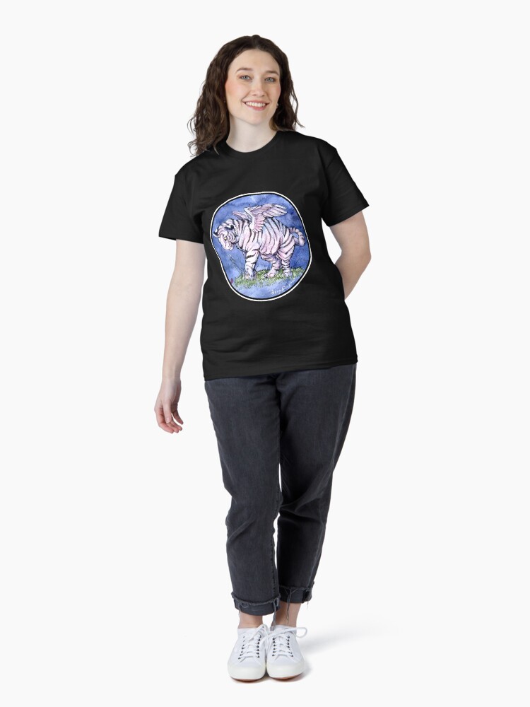 Thumbnail 4 of 7, Classic T-Shirt, Winged Tiger Cub Shirt designed and sold by cybercat.