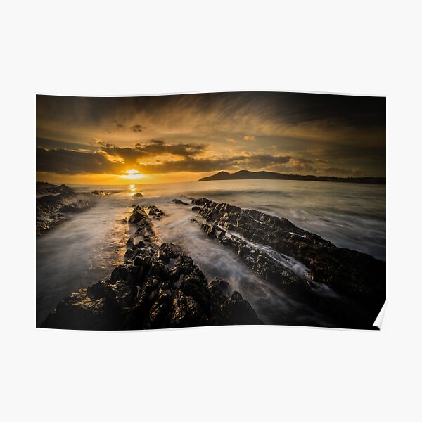 One Mile Beach sunrise at Forster-Tuncurry Poster
