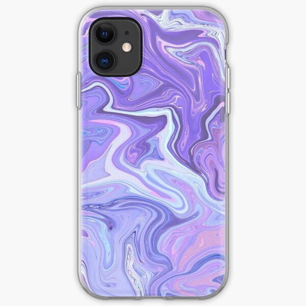 Purple Paint Holographic iPhone Soft Case