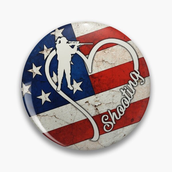 Item preview, Shooting Love Heart American Flag designed and sold by LittleShop79.