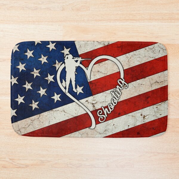 Item preview, Shooting Love Heart American Flag designed and sold by LittleShop79.