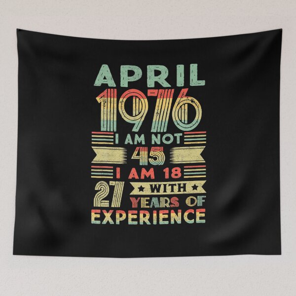 Item preview,  Born April 1976 45th birthday gift Made in 1976 45 Year Old  designed and sold by tabathaclark.