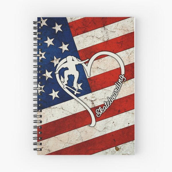 Item preview, Skateboarding Love Heart American Flag designed and sold by LittleShop79.