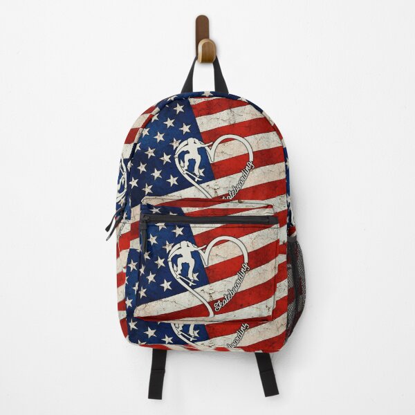 Item preview, Skateboarding Love Heart American Flag designed and sold by LittleShop79.