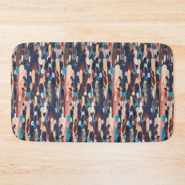 Item preview, abstract dots art - blue designed and sold by janeferwong.