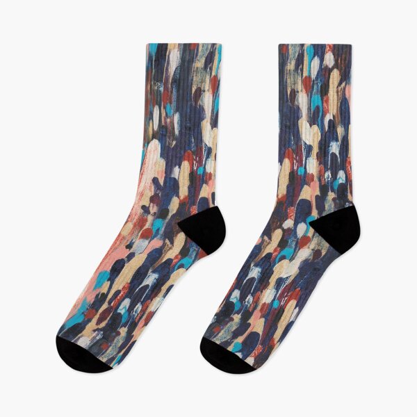 Item preview, abstract dots art - blue designed and sold by janeferwong.