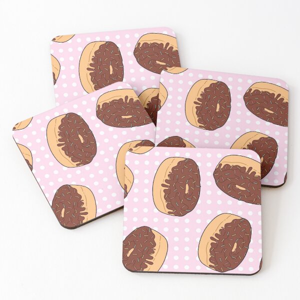 Item preview, Pink Chocolate Donut Pattern designed and sold by MadeByBeata.