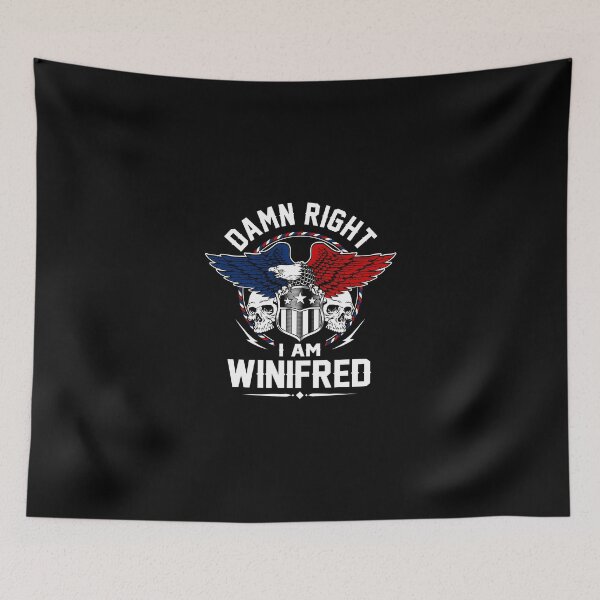 Aperçu de l'œuvre Winifred Name T Shirt - Damn Right I Am Winifred Gift Item Tee créée et vendue par nauglesamatha.