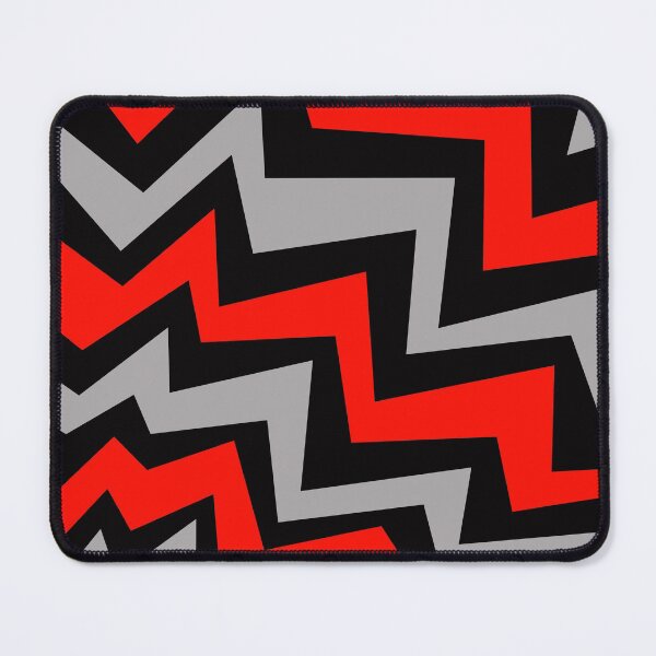 Item preview, Red Black Gray Zig-Zag designed and sold by Istvan Ocztos.