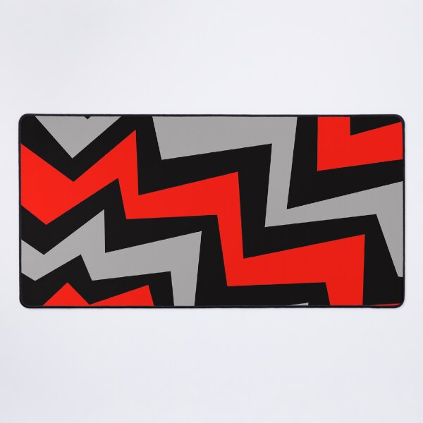 Item preview, Red Black Gray Zig-Zag designed and sold by Istvan Ocztos.