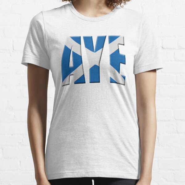 Scottish flag Vote Aye Essential T-Shirt