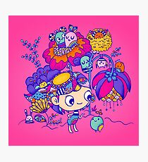 Flower Garden Friends Photographic Print