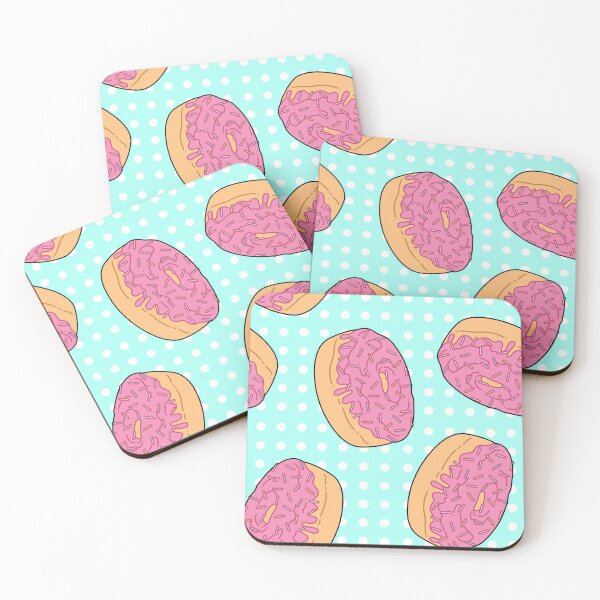 Item preview, Strawberry Donut Pattern designed and sold by MadeByBeata.