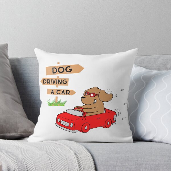 Artikelvorschau, Hund fährt Auto entworfen und verkauft von Champignon-Logo.