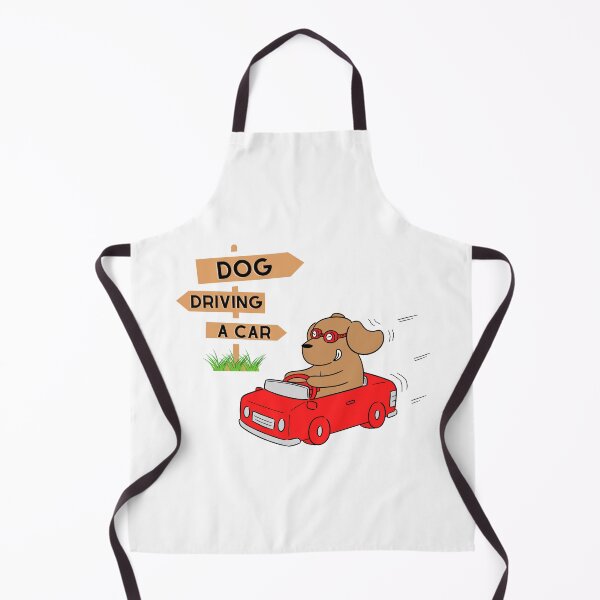 Item preview, dog driving a car designed and sold by Champignon-Logo.