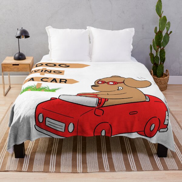 Artikelvorschau, Hund fährt Auto entworfen und verkauft von Champignon-Logo.
