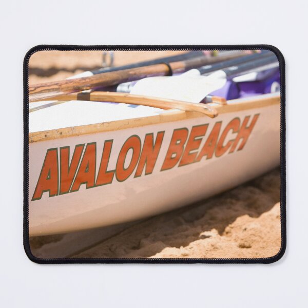 Item preview, Traditional australian surf rescue boat on Avalon beach designed and sold by Martin Berry Photography.