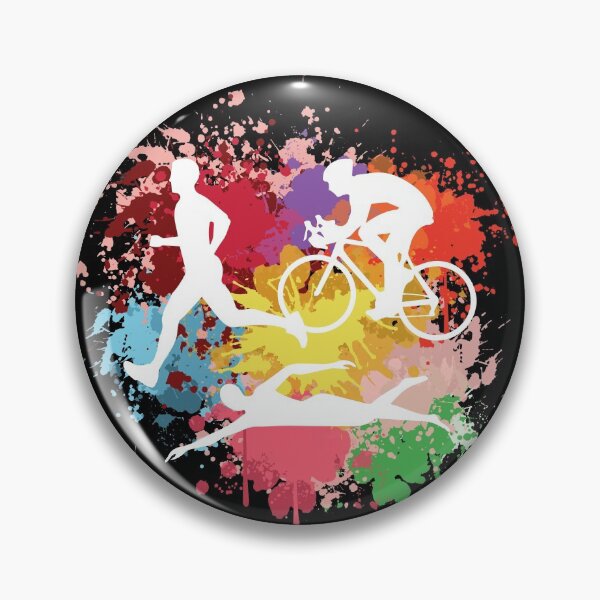 Item preview, Triathlon Colorful Watercolor Art designed and sold by LittleShop79.