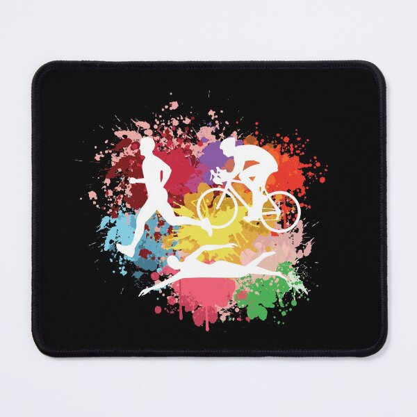 Item preview, Triathlon Colorful Watercolor Art designed and sold by LittleShop79.