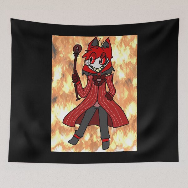 Item preview, Men Women Charlie Hazbin Hotel Alastor Background Fan designed and sold by Shawnamyacur123.