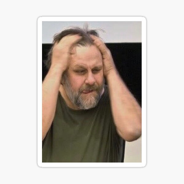 Item preview, slavoj žižek in distress designed and sold by girlblogger2008.