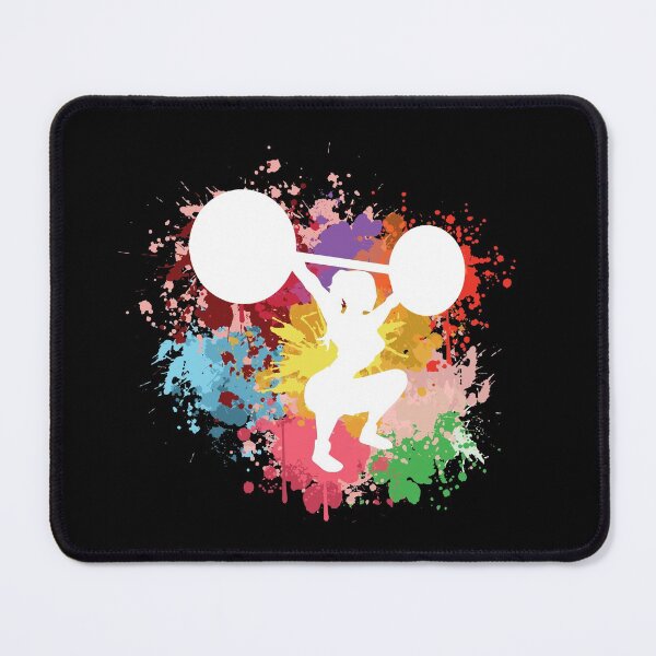Item preview, Weightlifting Colorful Watercolor Art designed and sold by LittleShop79.
