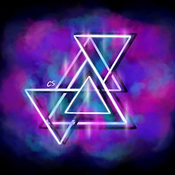 Artwork thumbnail, Triangles Abstract by Chelsea Sullivan
