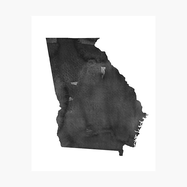 Item preview, Georgia Art Print Georgia Decor Georgia Print Georgia Watercolor Map Christmas Gift Map Art Print Map Artwork Map Print Map Poster designed and sold by Nathan Moore.