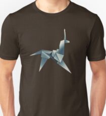 Origami Einhorn Slim Fit T-Shirt