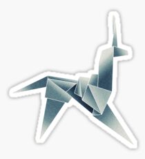 Origami unicorn Sticker