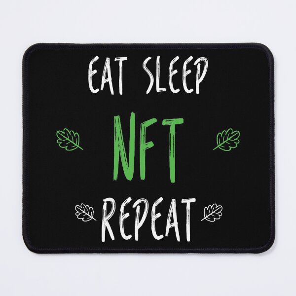 Item preview, eat sleep nft repeat designed and sold by diva-design.