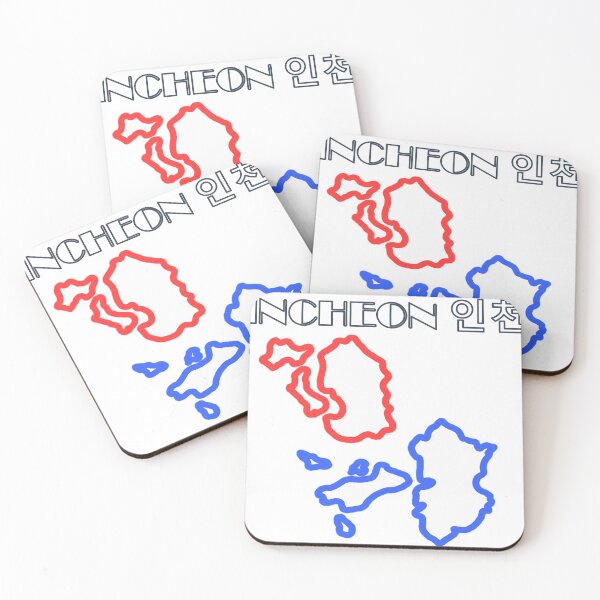 Item preview, INCHEON 인천 - forma de Corea designed and sold by HS-RisingSun.