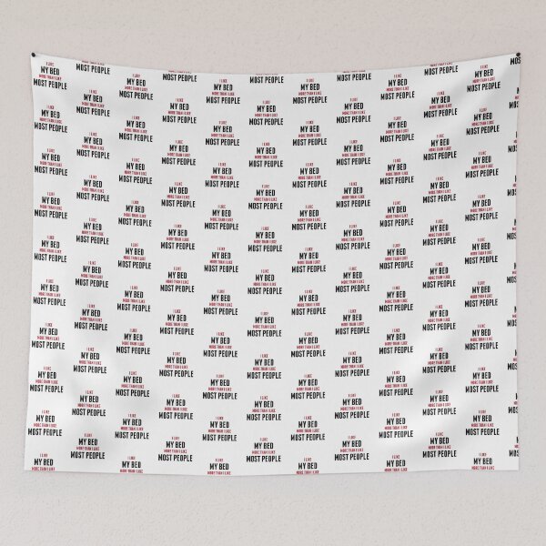 Item preview, I Like My Bed More Than People designed and sold by Venus Complete.