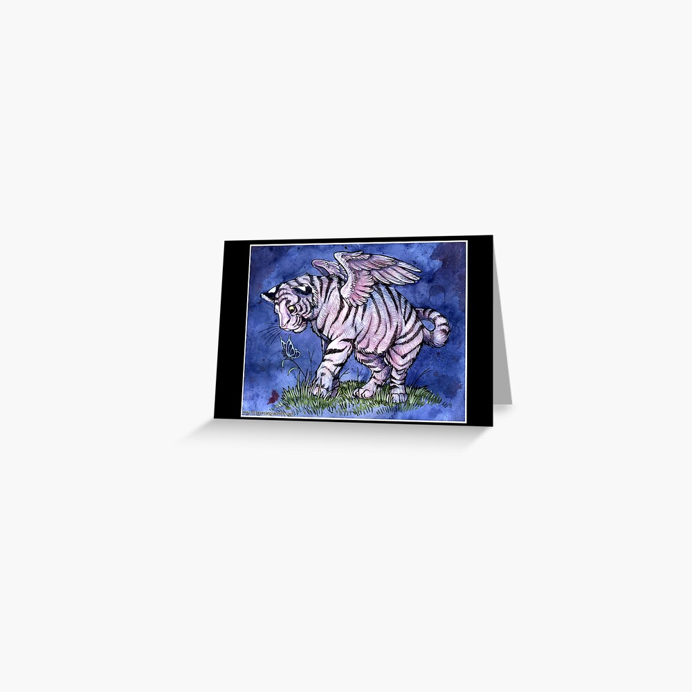 Winged Tiger Cub Greeting Card