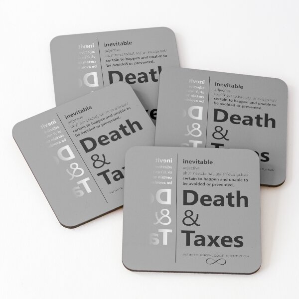 Item preview, Inevitable...death and taxes designed and sold by angelisart.