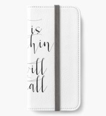 Psalm 46: 5 druckbare Wand Dekor Kinderzimmer Vers drucken Dekor Schrift Kunst Bibel Verse Gott ist in ihr wird sie nicht fallen iPhone Flip-Case/Hülle/Klebefolie