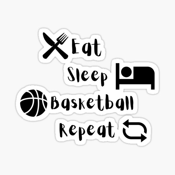 Item preview, Eat Sleep Basketball Repeat designed and sold by LUX2Boutique ★★★★★.