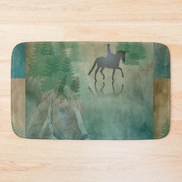Item preview, Horse riding in the mist abstract for wall art designed and sold by Areashor.