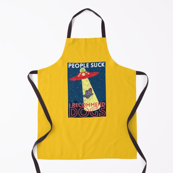 Item preview, People suck, I recommend dogs - Funny alien Dog abduction designed and sold by Theleochick.
