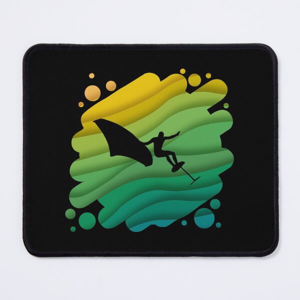 Item preview, Double Exposure Wingfoiling Surfing Surfer Gift designed and sold by vicoli-shirts.
