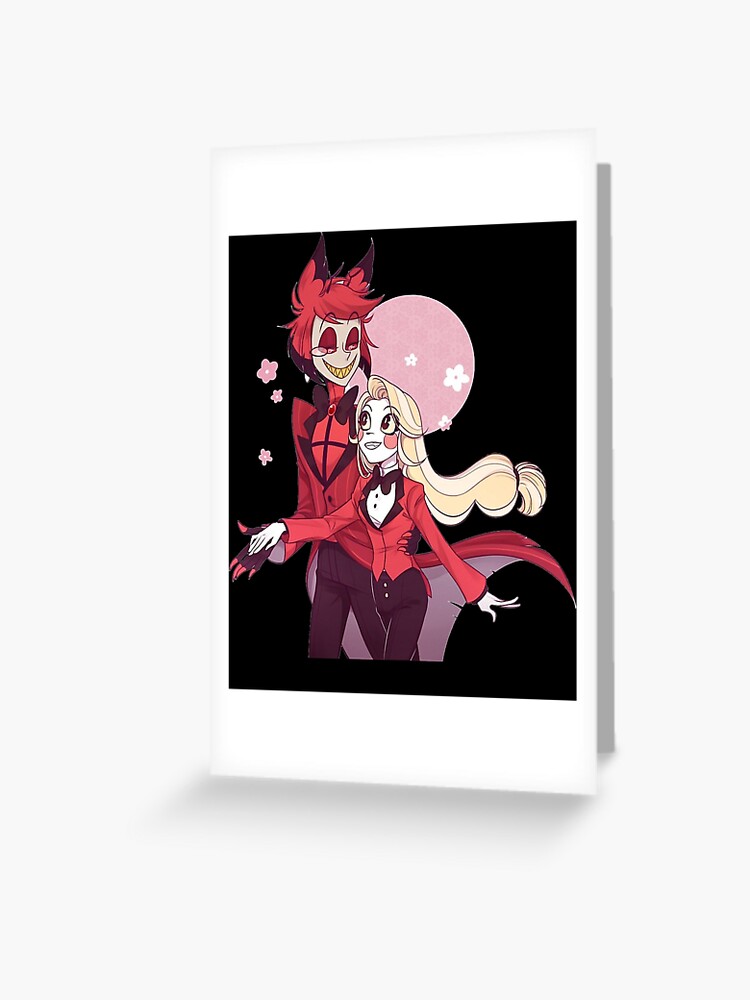 Hazbin hotel alastor and charlie Greeting Card by lezettern