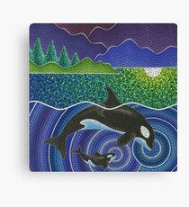 Orca Sonic Love Canvas Print