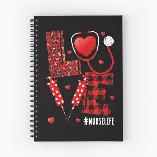 Item preview, Love Nurselife Valentine Nurse Leopard Print Plaid Heart T-Shirt designed and sold by Acton-Maran.