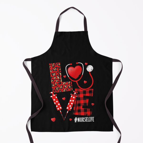Item preview, Love Nurselife Valentine Nurse Leopard Print Plaid Heart T-Shirt designed and sold by Acton-Maran.