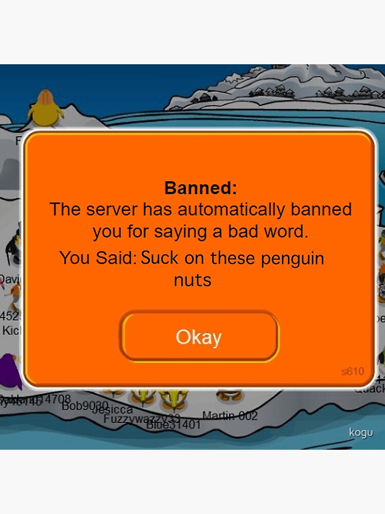 FUNNY CLUB PENGUIN BANS 2 