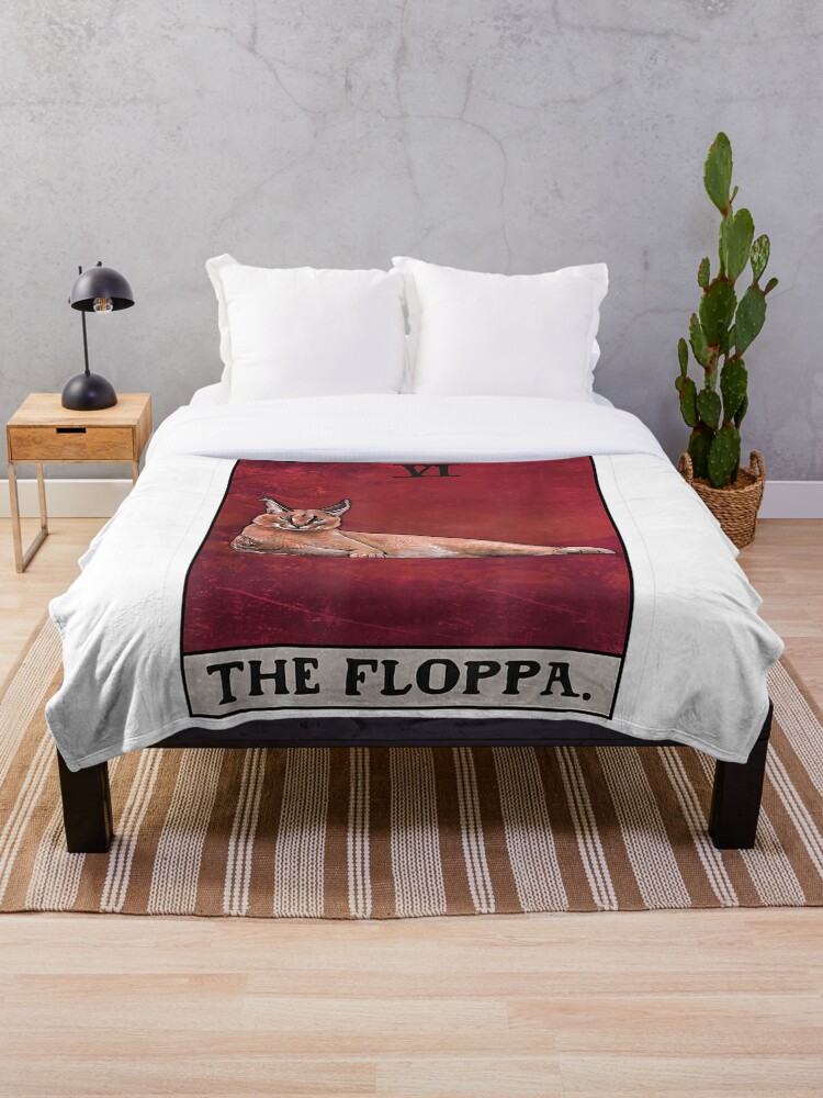 Big Floppa Floral Funny memes Throw Blanket for Sale by OKAOTA