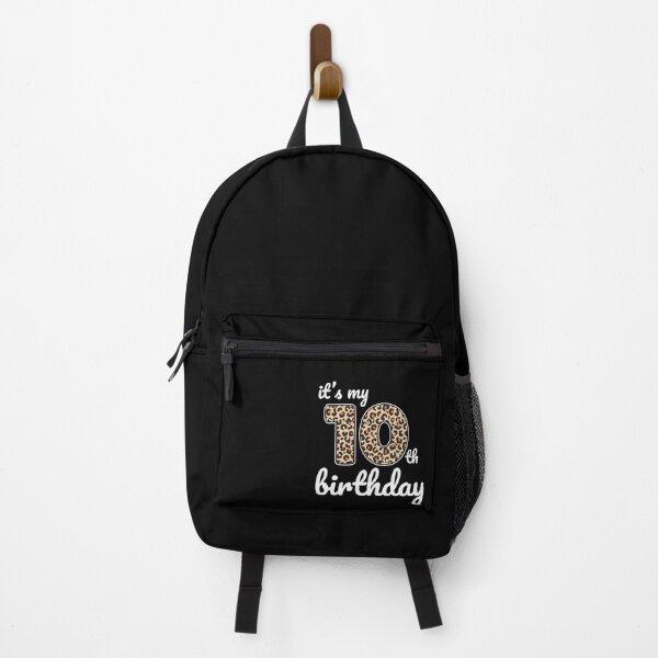 Item preview, Its my birthday, 10th Birthday Leopard Print, Kid Leopard 10th Birthday, 10 Years Old Wild Animal, Number Ten Safari Zoo designed and sold by singRsong.