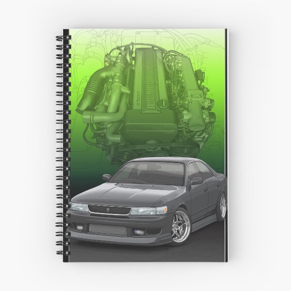Item preview, Chaser jzx90 Black with 1JZ engine backdrop designed and sold by ArtyMotive.